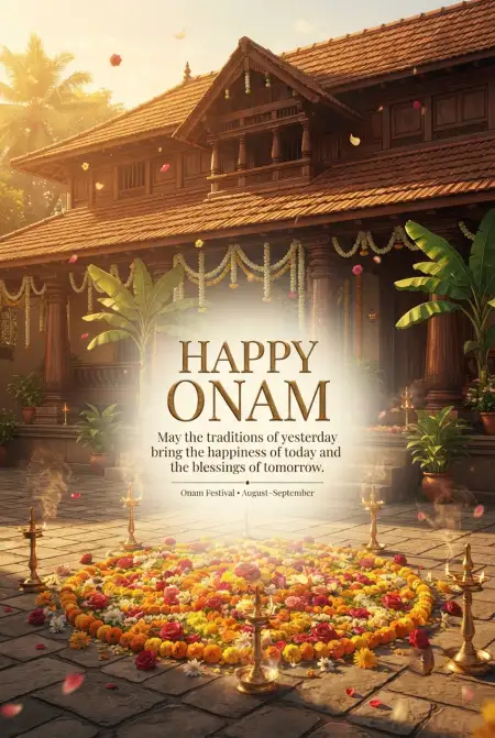 Happy Onam 2026 Customer Greeting Messages - Free Happy Onam 2026 Download