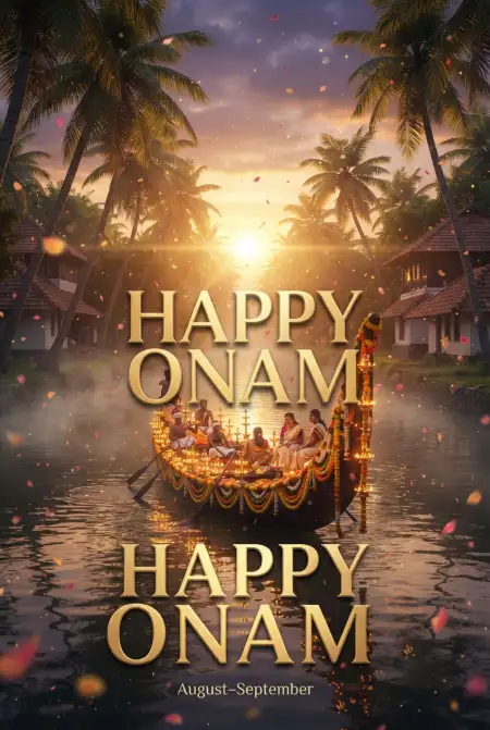 Happy Onam 2026 Greeting Banner Images - Free Happy Onam 2026 Download