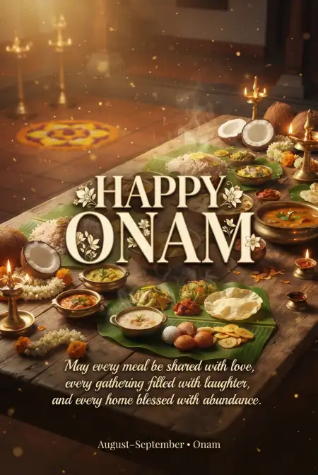 Happy Onam 2026 Heartfelt Wishes For Friends - Free Happy Onam 2026 Download