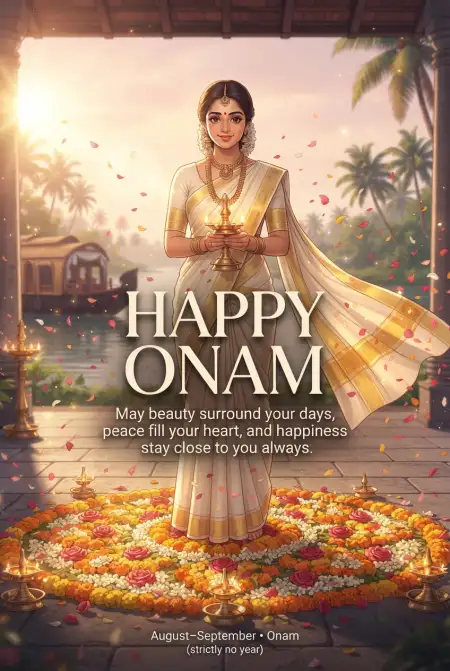 Happy Onam 2026 Instagram Story Wishes - Free Happy Onam 2026 Download
