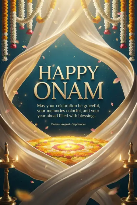 Happy Onam 2026 Professional Greetings - Free Happy Onam 2026 Download