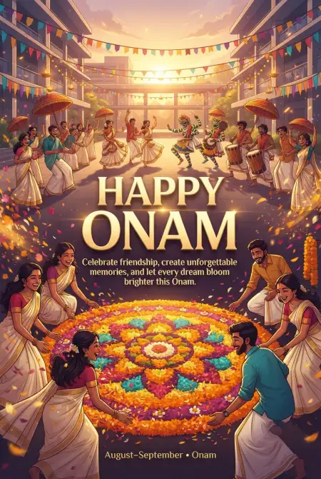 Happy Onam 2026 Social Media Post Ideas - Free Happy Onam 2026 Download