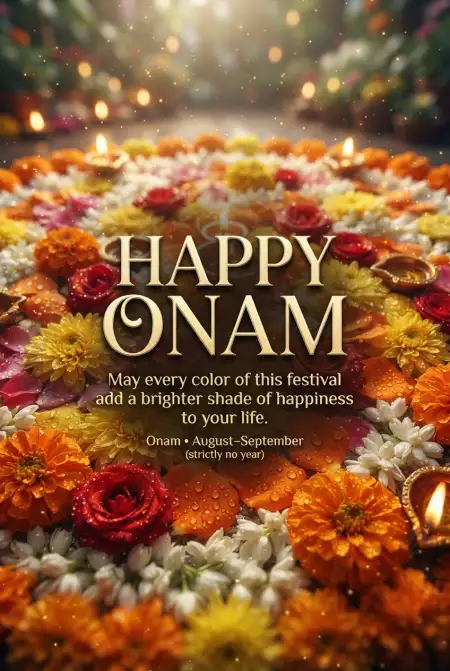 Happy Onam 2026 Warm Festival Greetings - Free Happy Onam 2026 Download