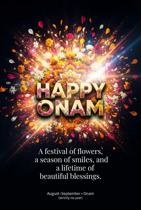 Happy Onam 2026 Wishes And Greetings - Free Happy Onam 2026 Download