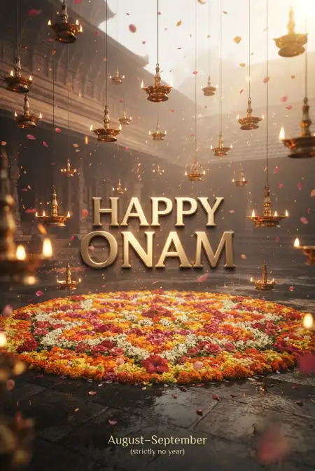 Happy Onam 2026 Wishes For Friends - Free Happy Onam 2026 Download