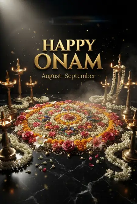 Happy Onam 2026 Wishes From India - Free Happy Onam 2026 Download