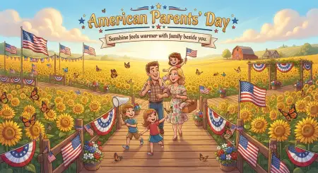 Happy Parents Day American Botanical Garden Art - Free American Parents Day 2026 Download