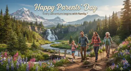 Happy Parents Day High Quality Greeting Image - Free American Parents Day 2026 Download