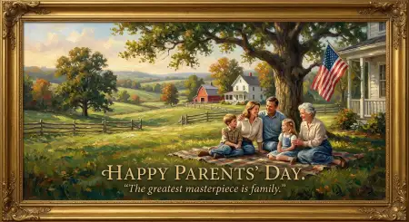 Happy Parents Day Premium Digital Artwork - Free American Parents Day 2026 Download