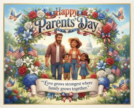 Happy Parents Day Professional Social Banner - Free American Parents Day 2026 Download