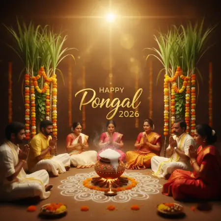Free Happy Pongal 2026 Wishes For Loved Ones Background Download