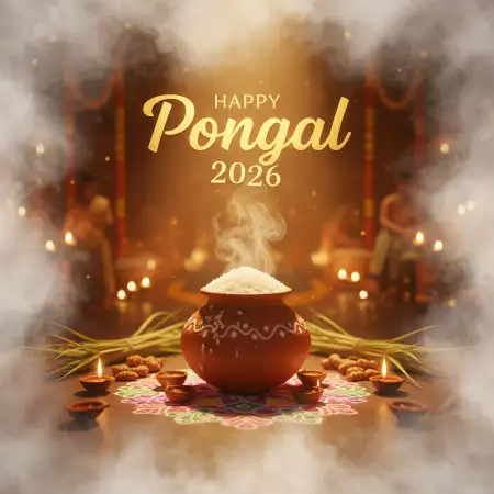 happy pongal wishes ghibli style art 2026