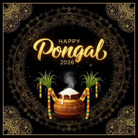 Happy Pongal Wishes Heart Touching 2026 - Free Heart Download