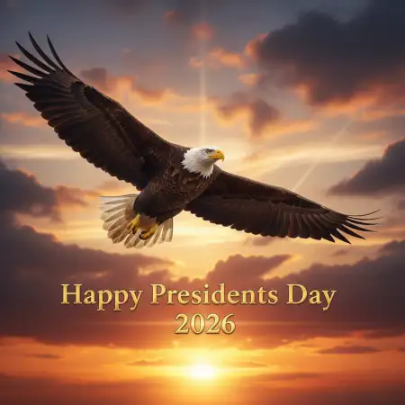 Happy Presidents Day 2026 American Eagle Design - Free Happy Presidents Day 2026 Download