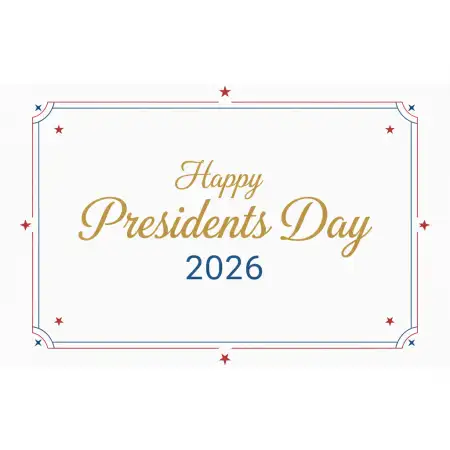 Happy Presidents Day 2026 Greeting Banner - Free Happy Presidents Day 2026 Download