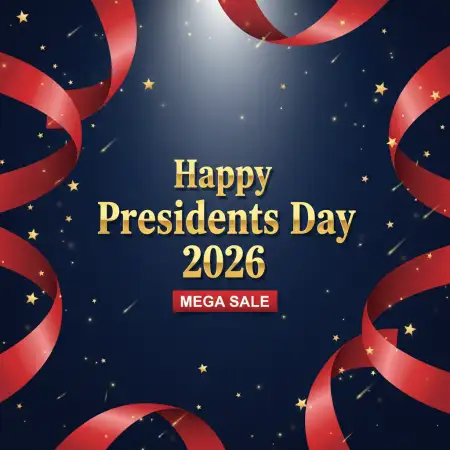 Happy Presidents Day 2026 Holiday Marketing Banner - Free Happy Presidents Day 2026 Download