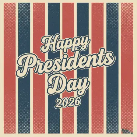 Happy Presidents Day 2026 Vintage Style Poster - Free Happy Presidents Day 2026 Download
