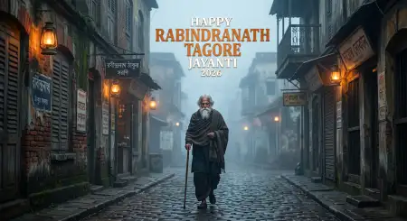 Happy Rabindranath Tagore Jayanti 2026 Hd Poster - Free Rabindranath Tagore Jayanti Download