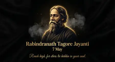 Happy Rabindranath Tagore Jayanti Banner - Free Rabindranath Tagore Jayanti Download
