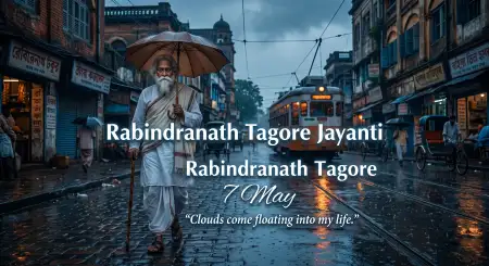 Happy Rabindranath Tagore Jayanti Creative Quotes - Free Rabindranath Tagore Jayanti Download