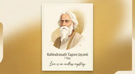 Happy Rabindranath Tagore Jayanti Digital Painting - Free Rabindranath Tagore Jayanti Download