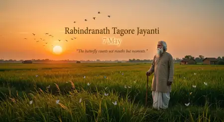 Happy Rabindranath Tagore Jayanti Images With Quotes - Free Rabindranath Tagore Jayanti Download