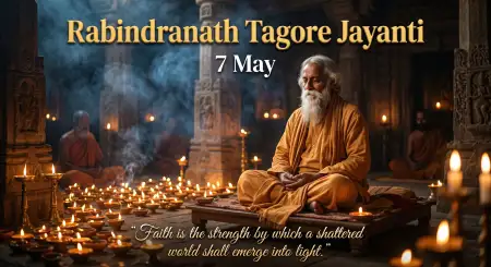 Happy Rabindranath Tagore Jayanti Social Media Banner - Free Rabindranath Tagore Jayanti Download
