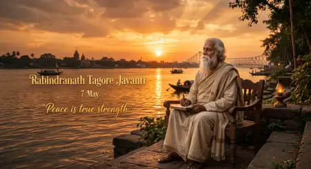 Happy Rabindranath Tagore Jayanti Spiritual Quotes - Free Rabindranath Tagore Jayanti Download