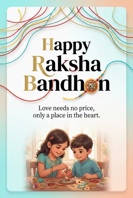 Happy Rakhi 2026 Greeting Card Images - Free Happy Rakhi Wishes 2026 Download