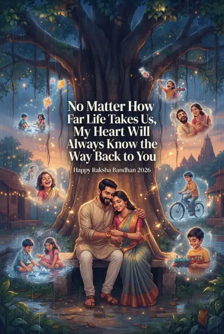 Happy Rakhi 2026 Instagram Story With Beautiful Quote - Free Happy Raksha Bandhan Wishes 2026 Download