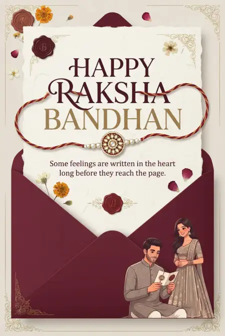 Happy Rakhi Wishes 2026 Card Design - Free Happy Rakhi Wishes 2026 Download