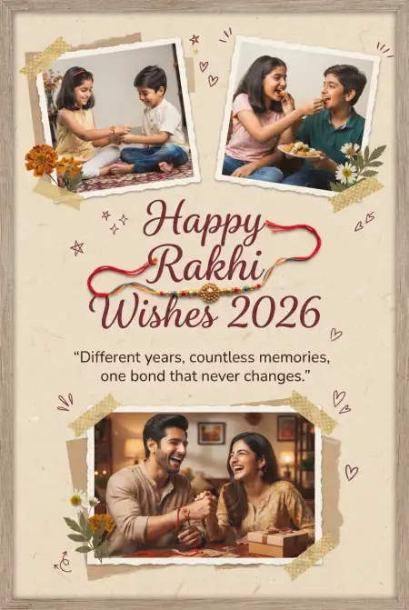 Happy Rakhi Wishes 2026 Reels Post - Free Happy Rakhi Wishes 2026 Download
