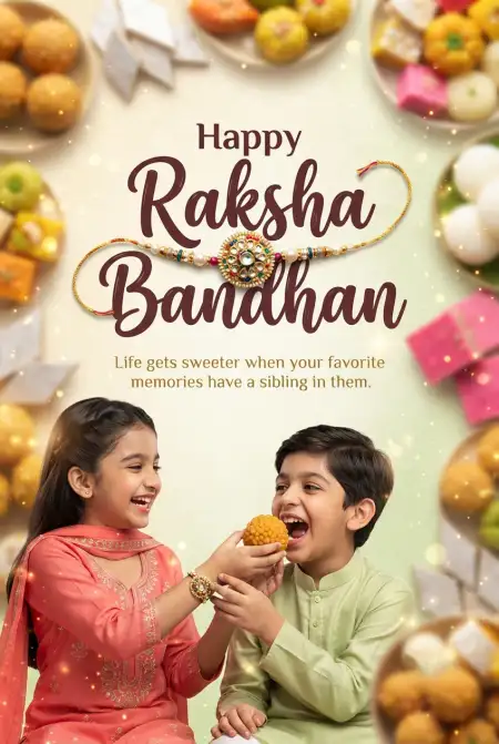 Happy Rakhi Wishes 2026 With Images - Free Happy Rakhi Wishes 2026 Download