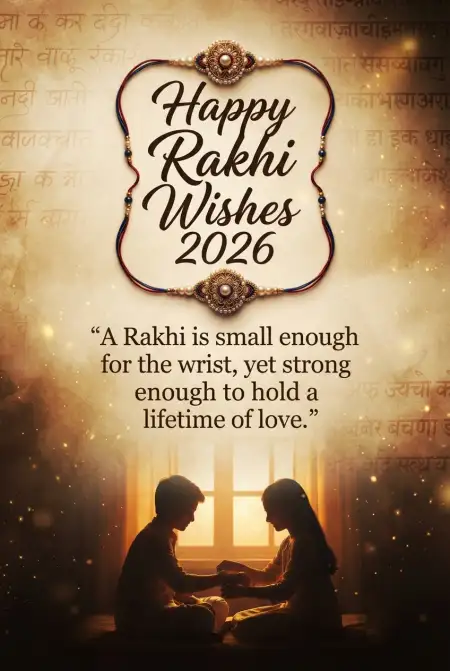Happy Rakhi Wishes 2026 With Messages - Free Happy Rakhi Wishes 2026 Download
