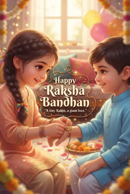 Happy Raksha Bandhan 2026 Messages For Brother And Sister - Free Happy Raksha Bandhan Wishes 2026 Download