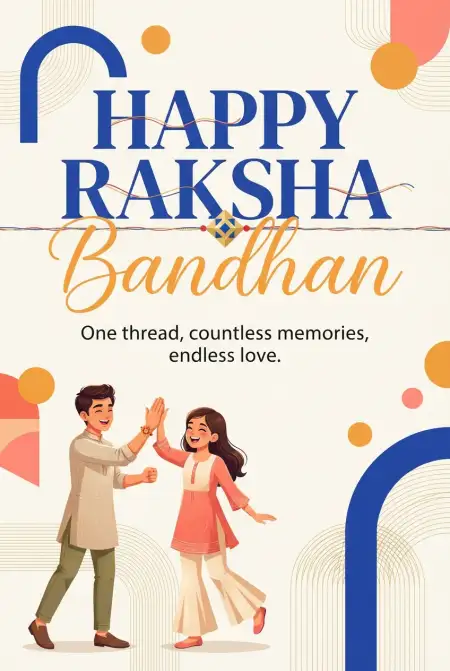 Happy Raksha Bandhan 2026 Whatsapp Status - Free Happy Rakhi Wishes 2026 Download