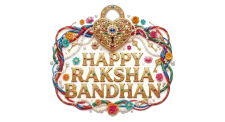 Happy Raksha Bandhan Beautiful Greeting Card Element Png Transparent - Free Happy Raksha Bandhan Png Transparent Download