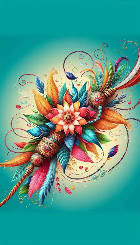Happy Raksha Bandhan Greeting Card Images - Free Card Download