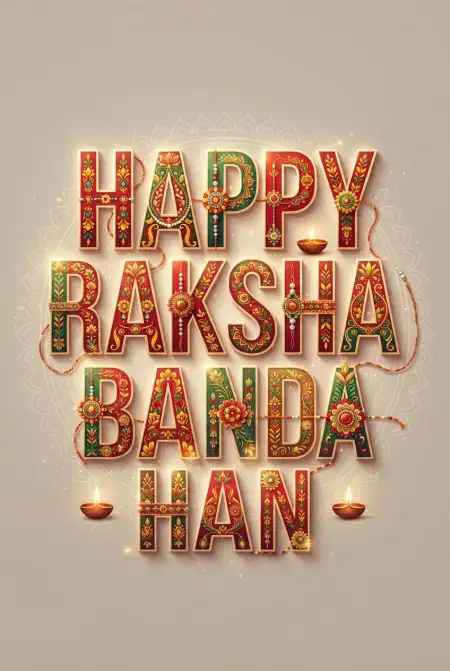 Happy Raksha Bandhan Greetings For Cousin Sister - Free Happy Raksha Bandhan Greetings Download