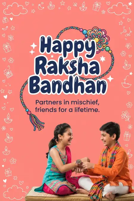 Happy Raksha Bandhan Greetings For Friends Like Siblings - Free Happy Raksha Bandhan Greetings Download