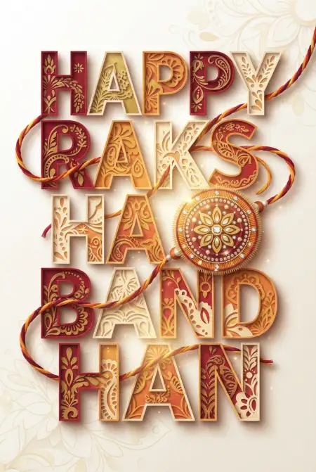 Happy Raksha Bandhan Greetings With Colorful Rakhi Images - Free Happy Raksha Bandhan Greetings Download