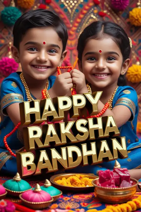 Happy Raksha Bandhan Quotes For Children - Free Happy Raksha Bandhan Wishes For Children Download