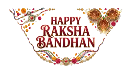 Happy Raksha Bandhan Transparent Png With Greeting Text - Free Happy Raksha Bandhan Png Transparent Download