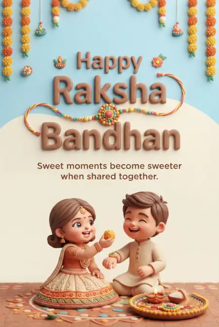 Happy Raksha Bandhan Wishes For Brother 2026 Images - Free Happy Rakhi Wishes 2026 Download