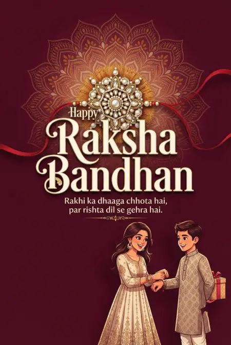 Happy Raksha Bandhan Wishes For Sister 2026 Images - Free Happy Rakhi Wishes 2026 Download