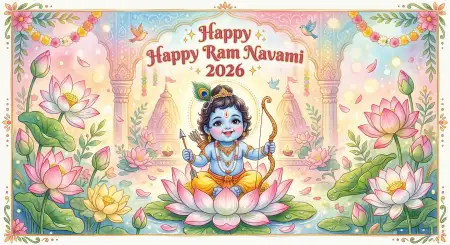 Free Happy Ram Navami 2026 Greeting Card Image Download