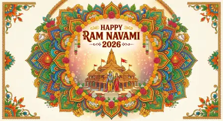 Free Happy Ram Navami 2026 Images With Saffron Theme Background Background Image Download