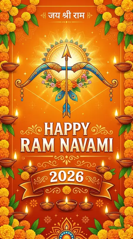 Free Happy Ram Navami 2026 Ram Navami Design Background Image Download