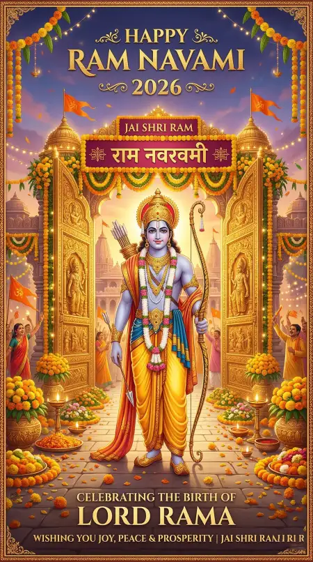 Free Happy Ram Navami 2026 Ram Navami Devotion Wallpaper Image Download