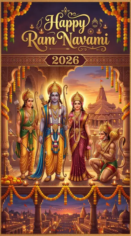 Free Happy Ram Navami 2026 Ram Navami Poster Template Image Download